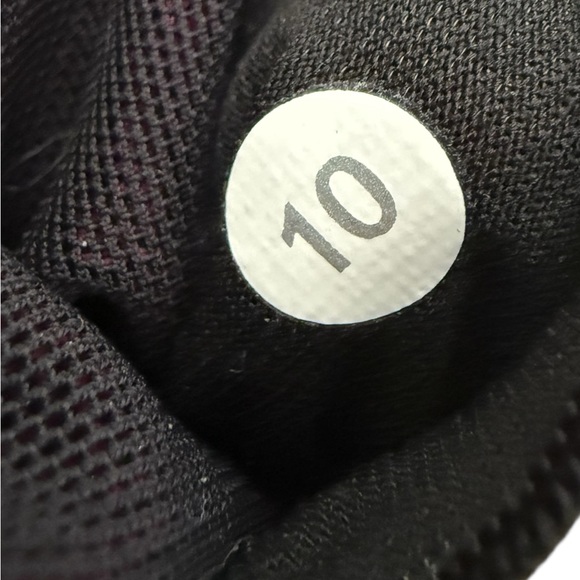 lululemon athletica Purple Patterned Thin-Strap Sports Bra with Black Trim - Picture 5 of 5